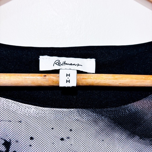 REITMANS Grey and brown marbled fitted mesh dress - Picture 7 of 11